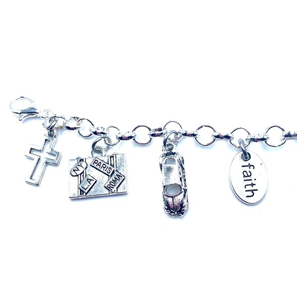 Saint Christopher Charm Bracelet Travelers Religious Catholic Christiani… - Picture 8 of 10
